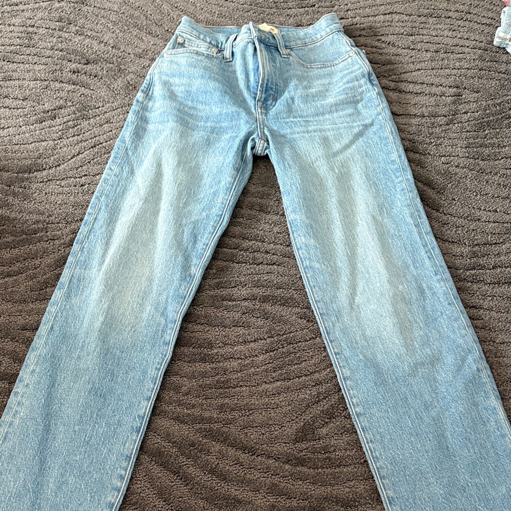 Madewell Light Blue Straight Leg Jeans